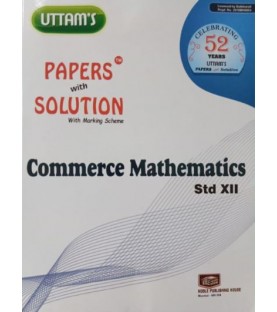 Uttams Paper Solution Std 12 Commerce Mathematics | latest Edition